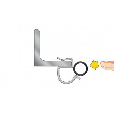 zacisk na kabel 10-11mm grubość belki 4-7,5mm /opk=100szt./ 97511CC CELO (97511CC)